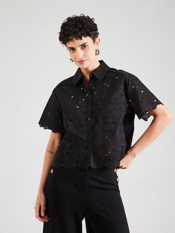 King Louie Bluse 'Evelina' i sort: forside