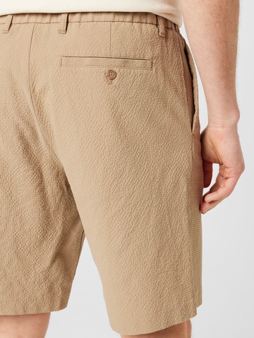 NN07 Regular Chino Pants 'Theodor' in Brown