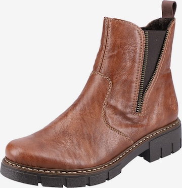 RIEKER Chelsea boots i brun: framsida