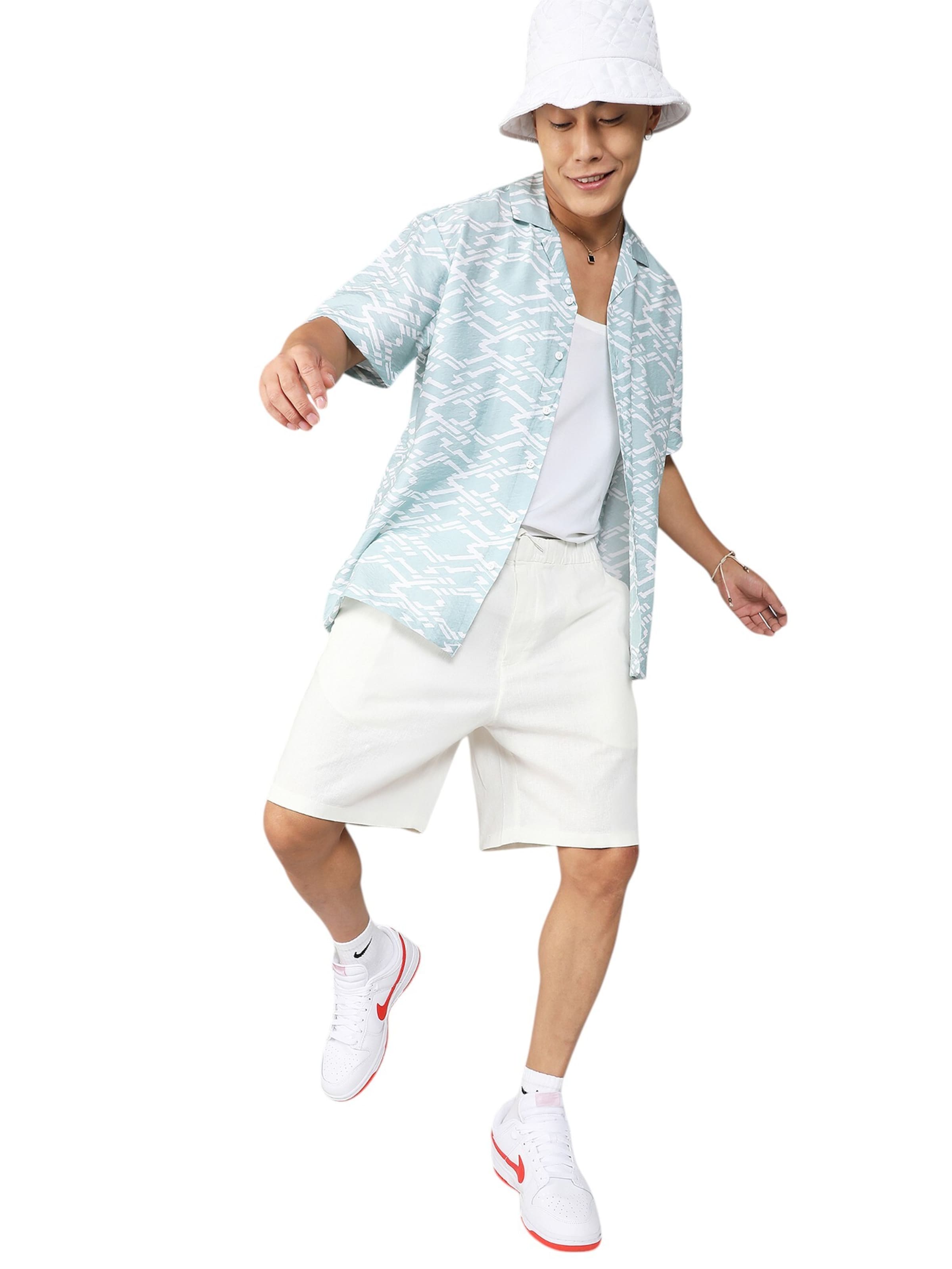 Campus Sutra Regular fit Button Up Shirt 'Tahnee' in Blue