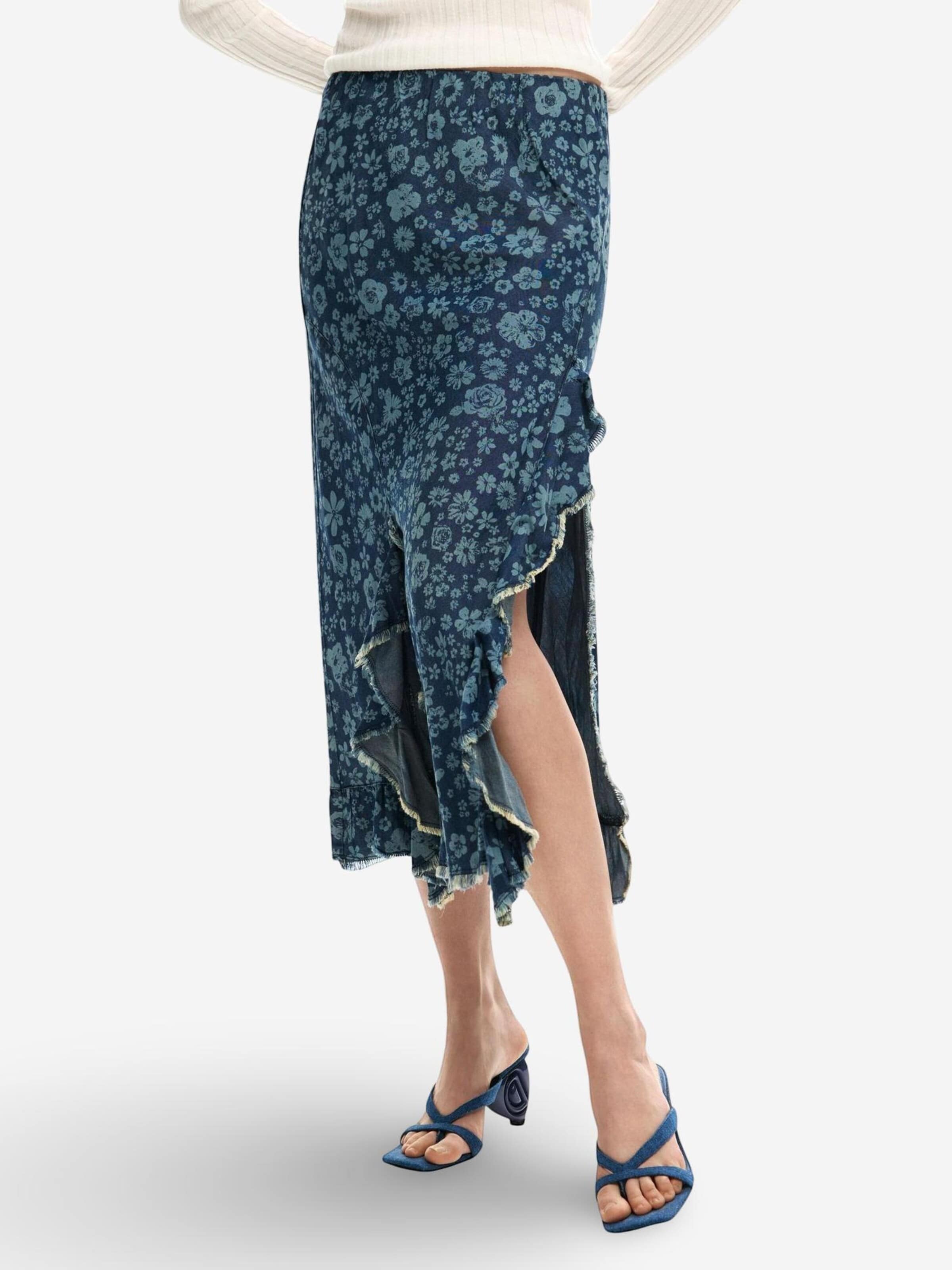 Desigual - Falda 'FAL_ANEM 26SWFW04' en azul
