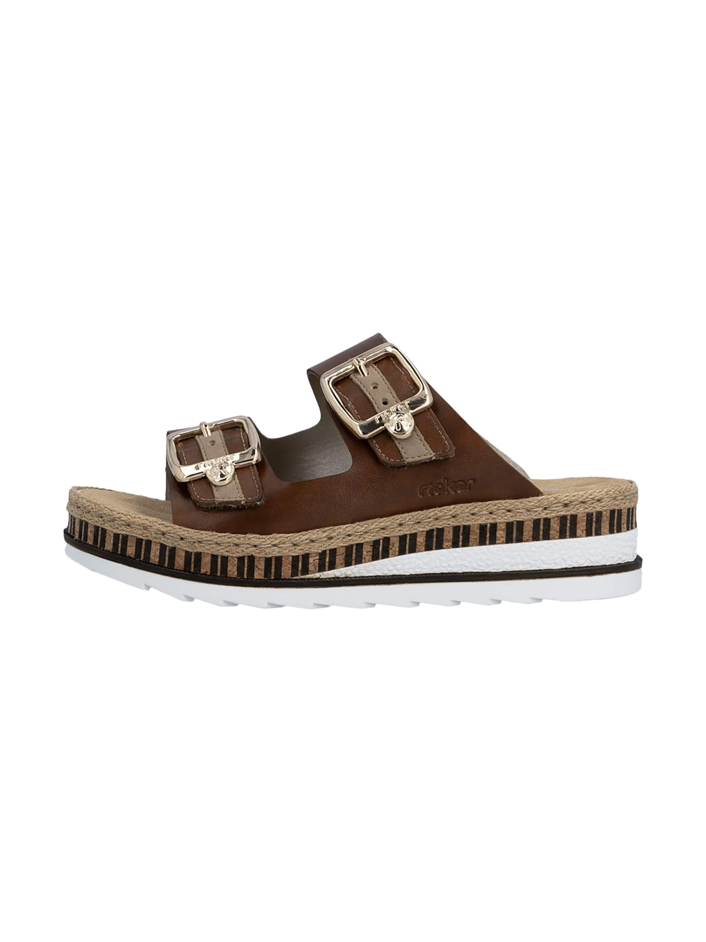 Mule Rieker en marron : devant