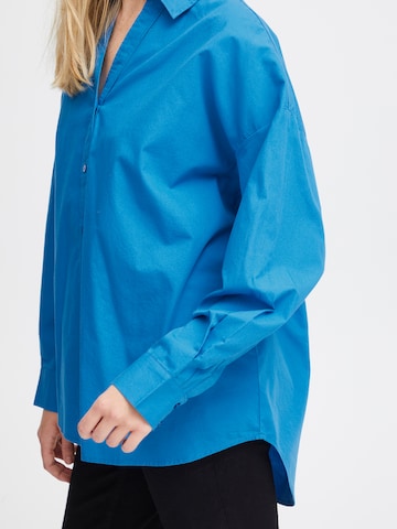 ICHI Bluse 'ESTAMA' in Blau