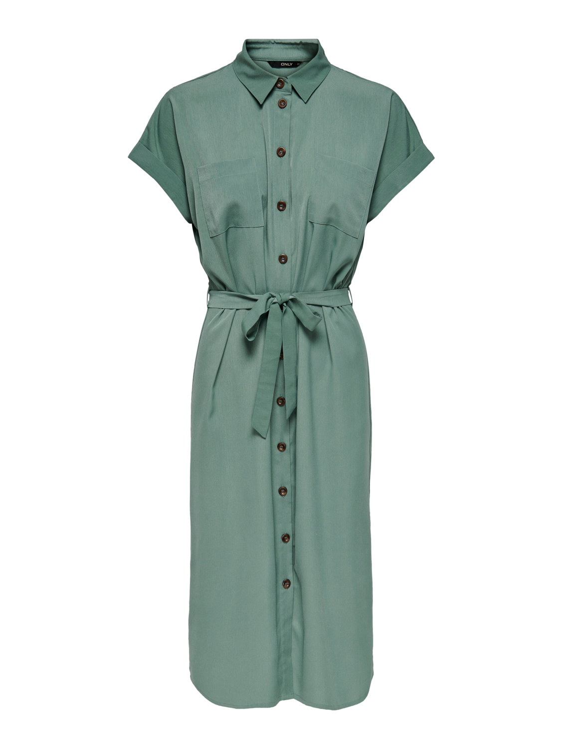VERO MODA Curve Abito Camicia Corto VMBUMPY – Con Cintura E Tasche – Taglie Forti