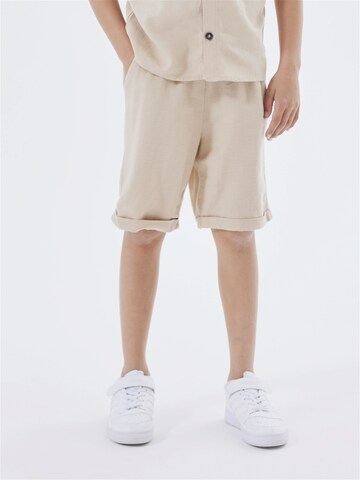 NAME IT Loose fit Trousers 'Faher' in Beige: front