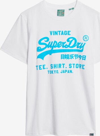 T-Shirt Superdry en blanc : devant