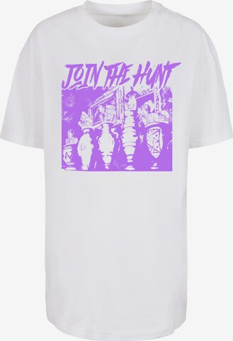 T-shirt 'Boys Join The Hunt' F4NT4STIC en blanc : devant