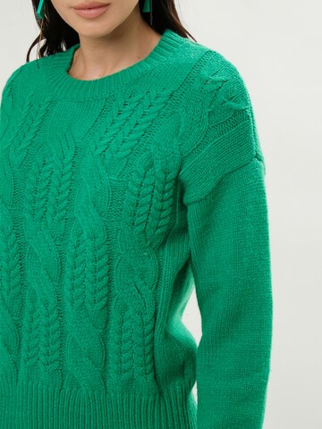 Influencer Sweter w kolorze zielony