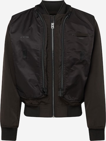G-Star RAWPrijelazna jakna - crna boja: prednji dio