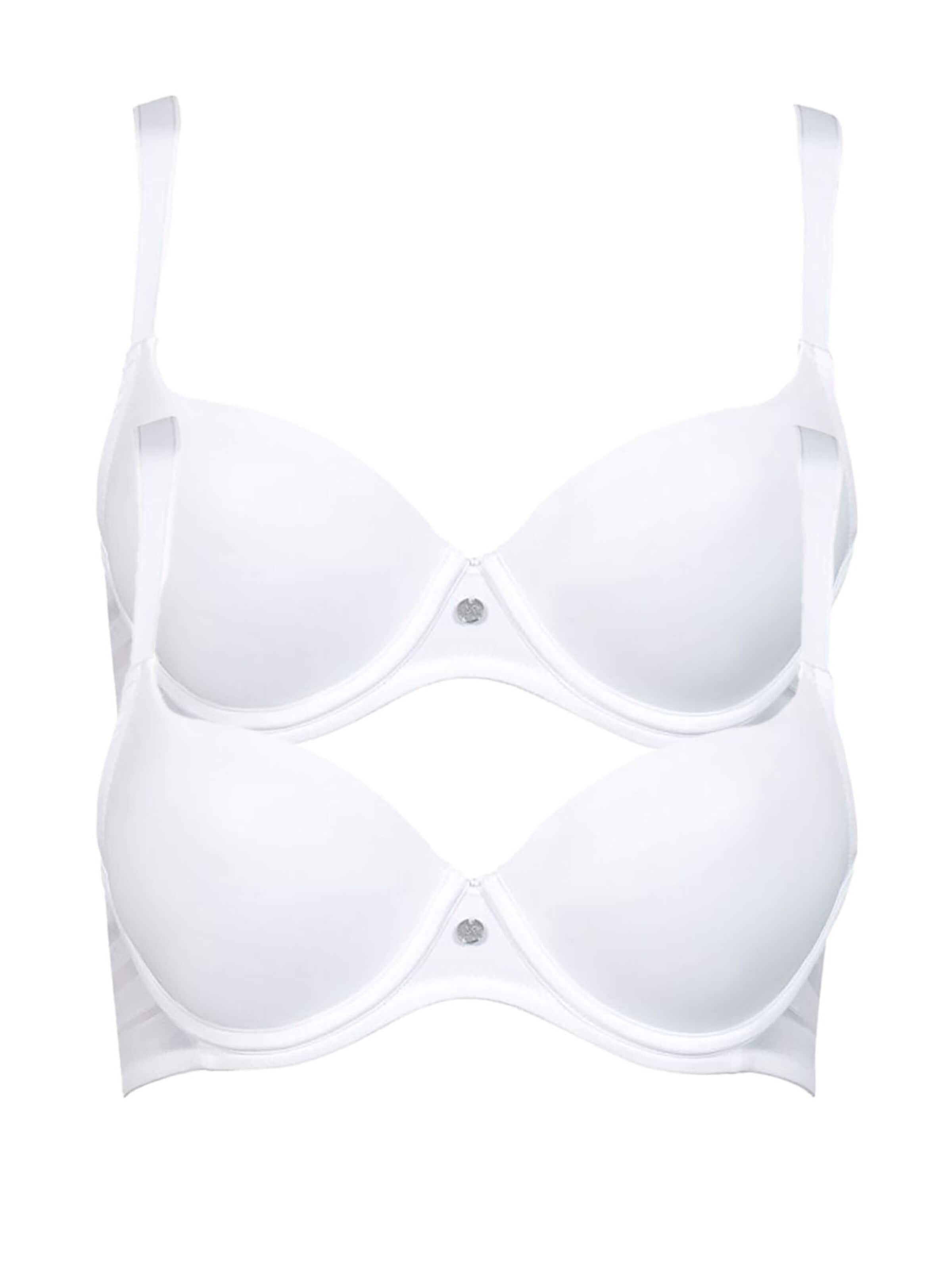 Lisca T-shirt Bra 'Alegra' in White: front