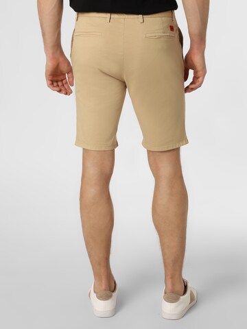 Slimfit Pantaloni chino 'David' di HUGO in beige