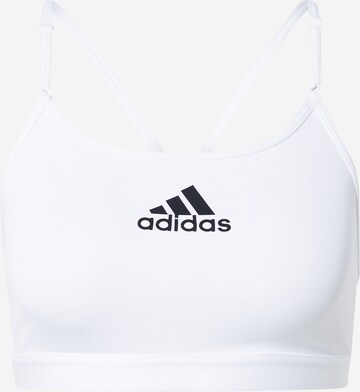 ADIDAS SPORTSWEAR Sports bra 'Aeroreact Light-Support' in White: front