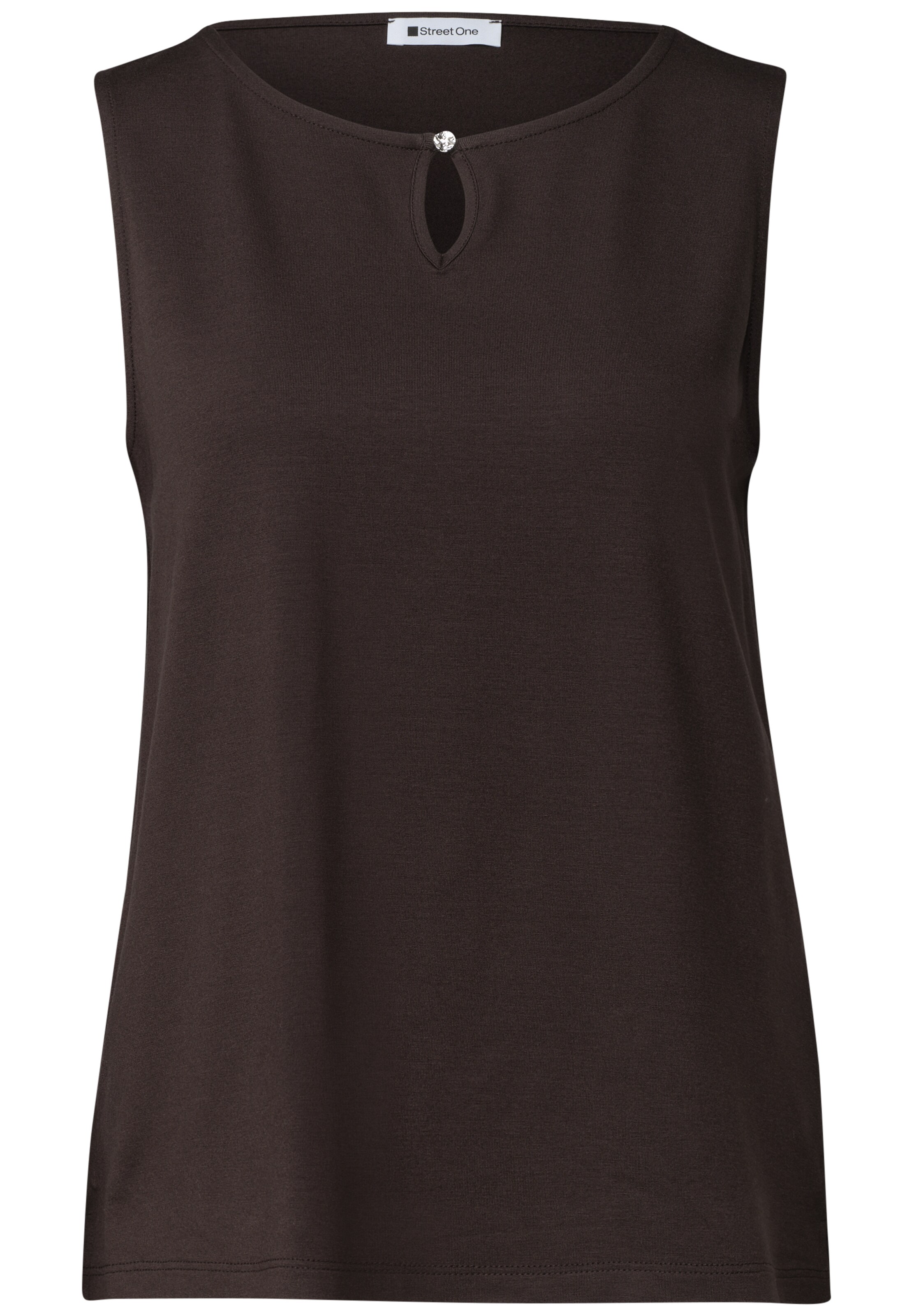 STREET ONE Top in Braun: Vorderseite