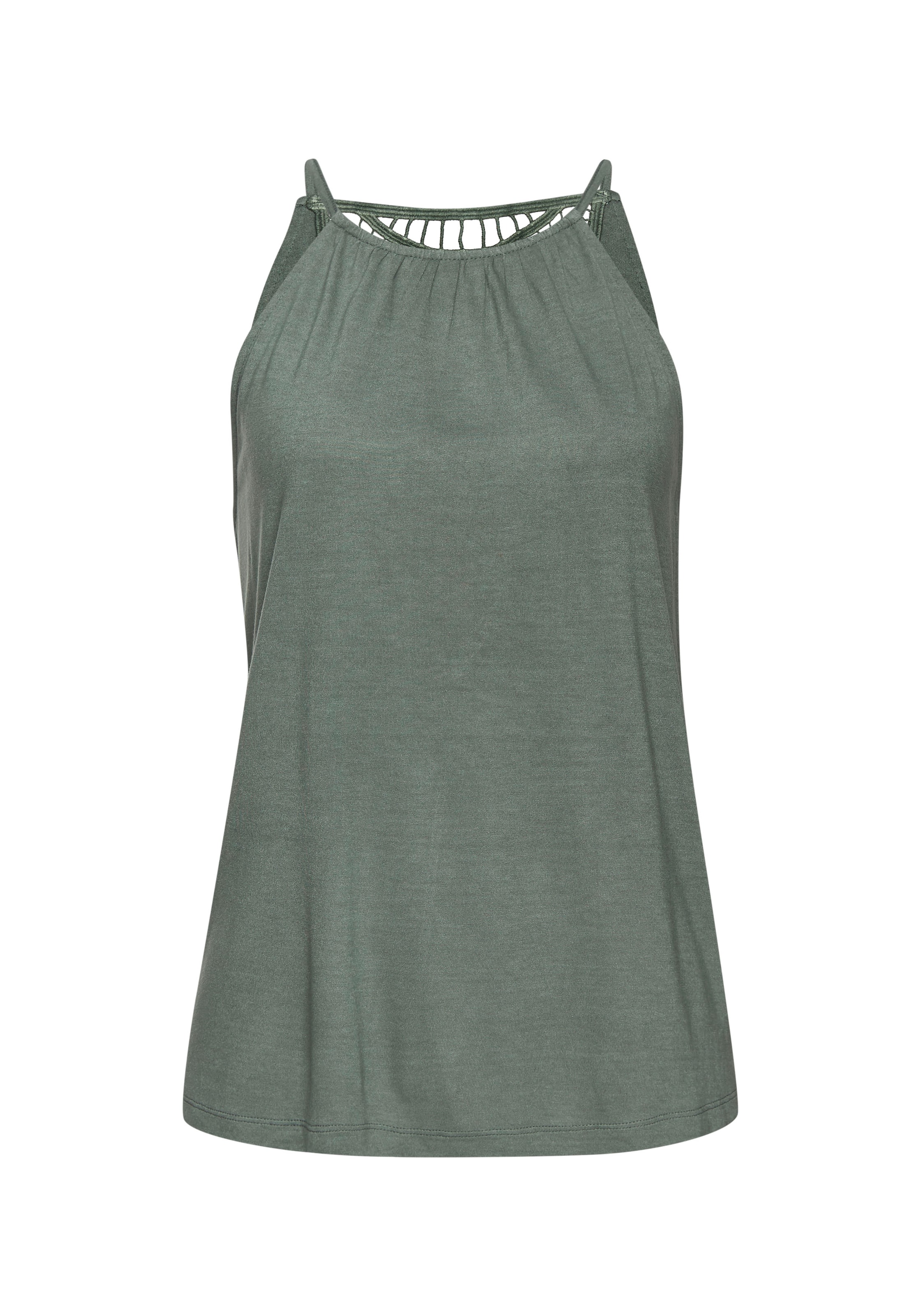 VIVANCE Top w kolorze zielony: przód