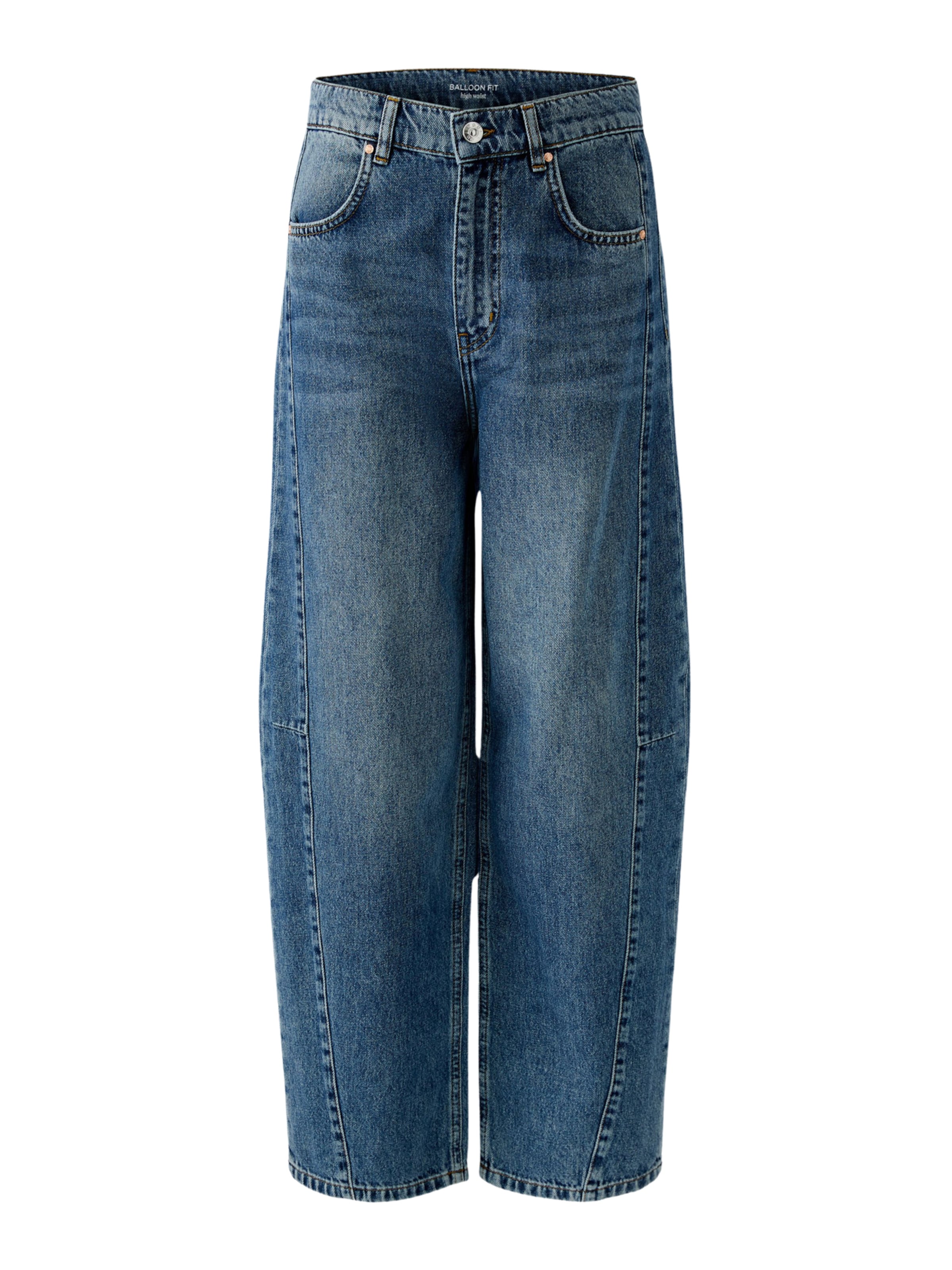 OUI Baggy Jeans in Blauw: voorkant