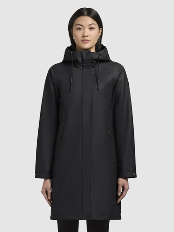 Manteau mi-saison 'LIEDE' khujo en noir : devant