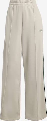 ADIDAS SPORTSWEARWide Leg/ Široke nogavice Sportske hlače 'Seasonal Essentials' - bež boja: prednji dio