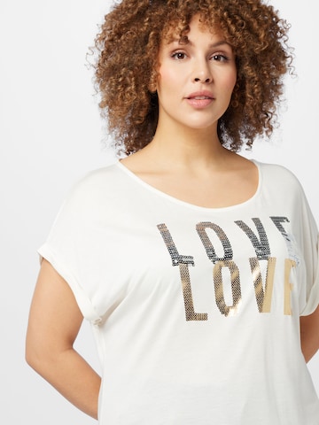 T-shirt 'Jolina' ABOUT YOU Curvy en blanc