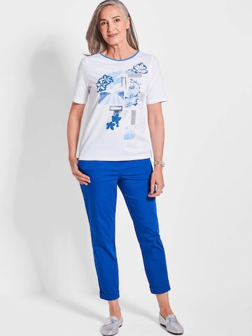 Goldner T-Shirt in Weiß