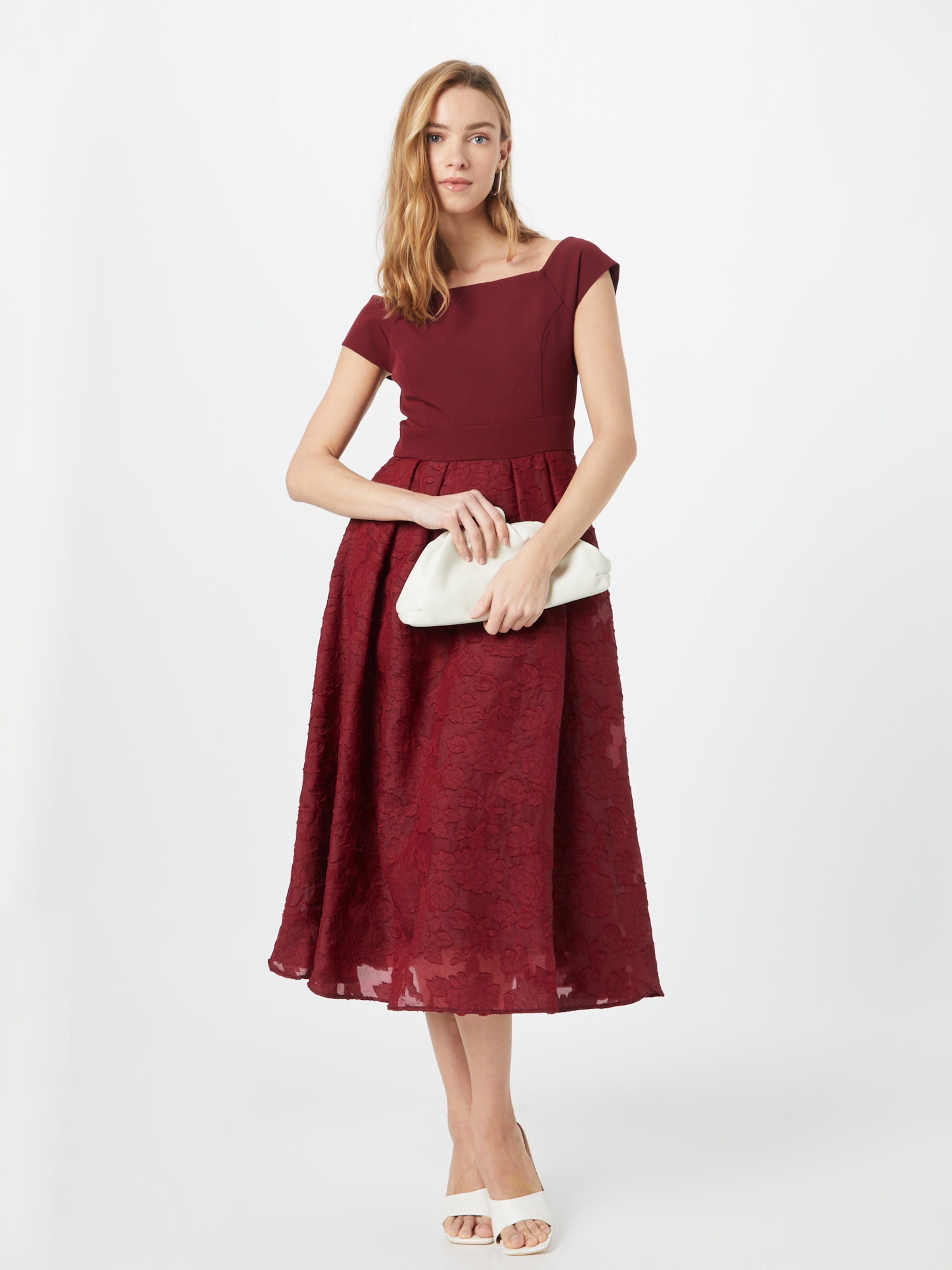 Coast red sales bardot dress