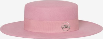 Chapeaux 'Gidoa Felt Canotier' Giodoro en rose : devant