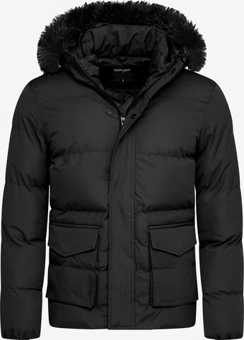 behype Winter Jacket 'BHADLYR' in Black: front