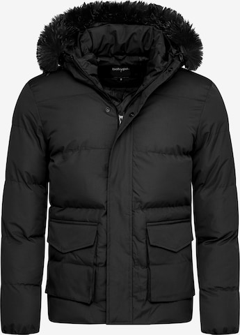 behype Winter Jacket 'BHADLYR' in Black: front