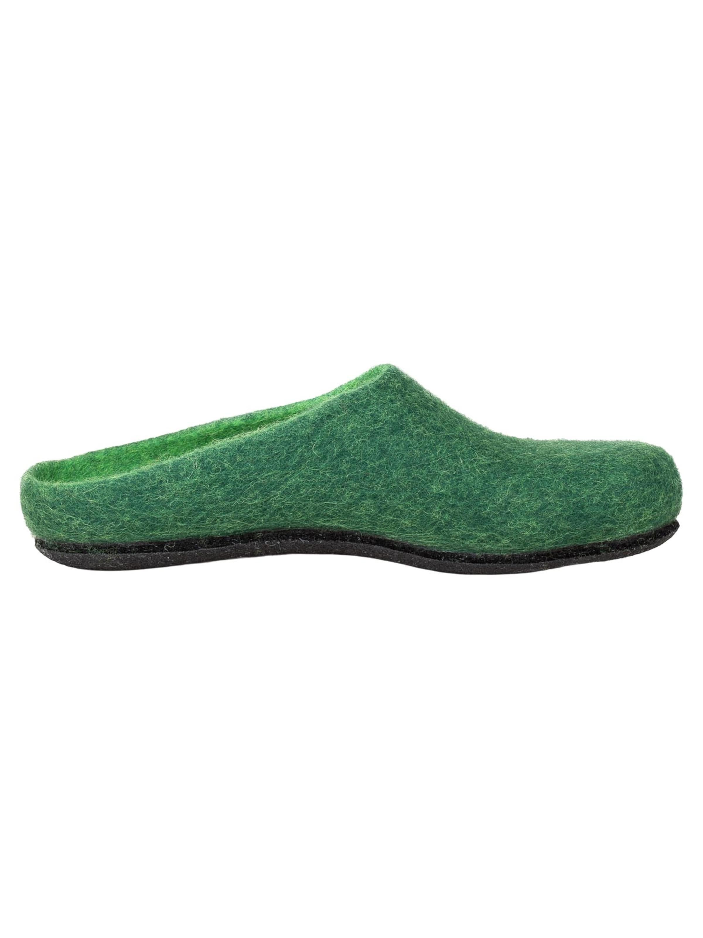MagicFelt Slippers 'Filz' in Green