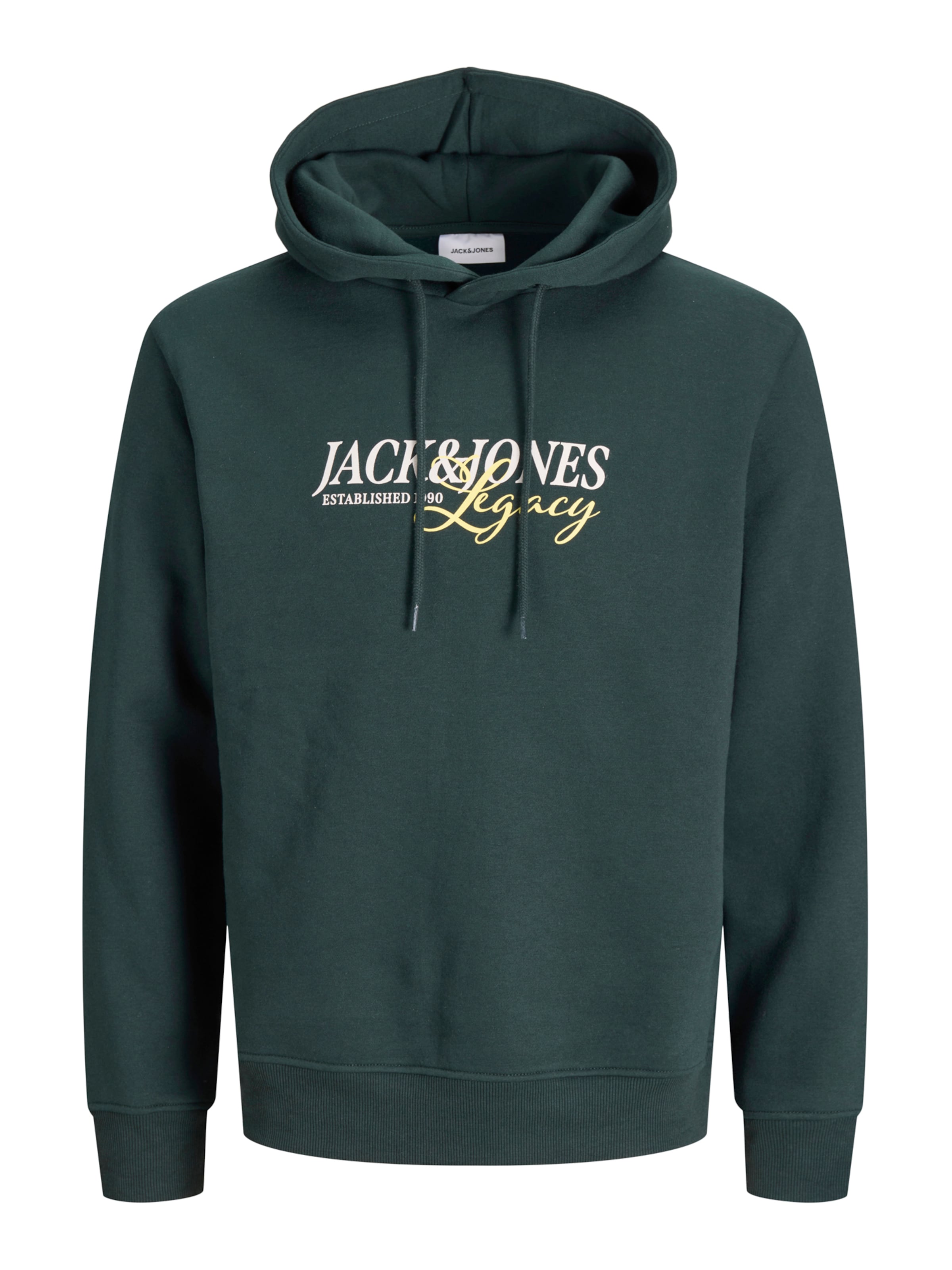 JACK & JONES Sweatshirt 'JJJADE' in XS in Light yellow / Fir / White, Item view