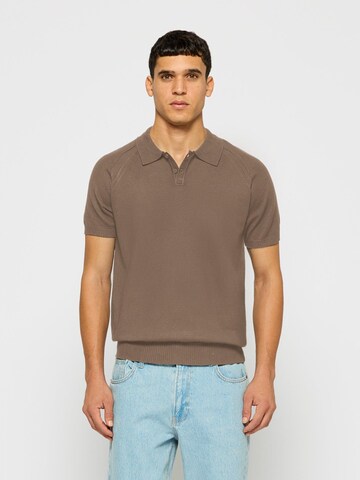 Burocs Shirt 'Fine Knit Polo' in Beige
