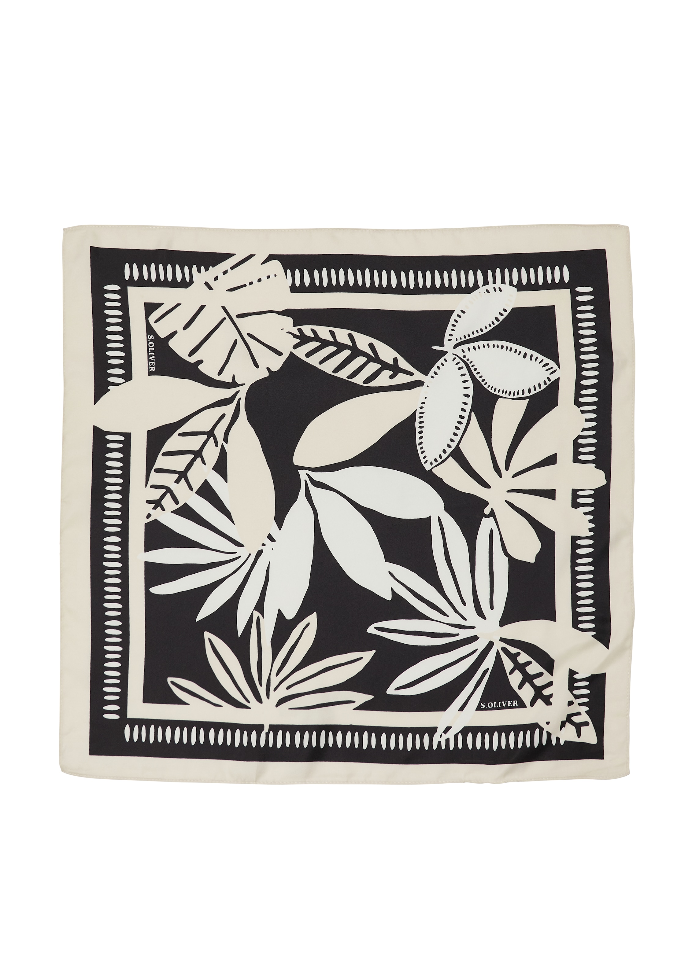 s.Oliver Tuch in schwarz / weiß, Produktansicht
