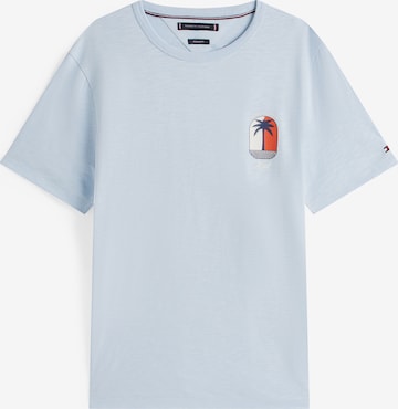 TOMMY HILFIGER Koszulka 'PALM TREE' w kolorze niebieski: przód