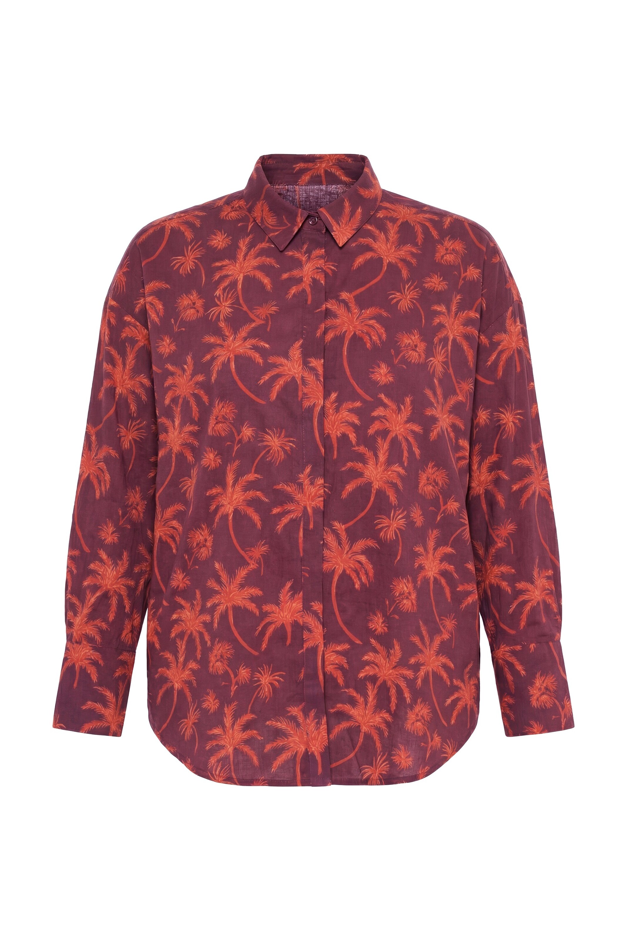 Studio Untold Blouse in Rood: voorkant