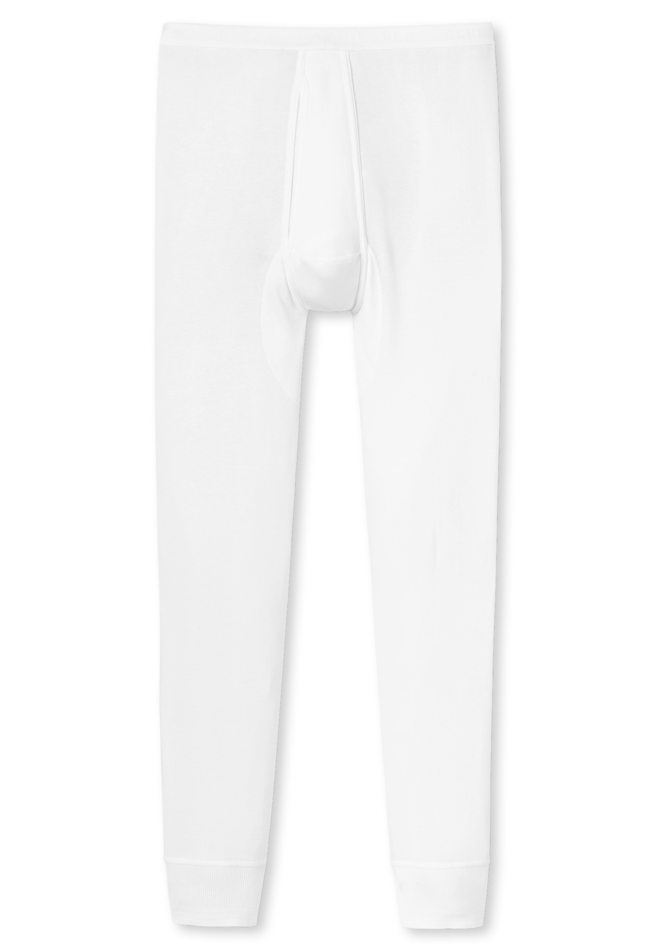 Sous-vêtements longs SCHIESSER en blanc : devant