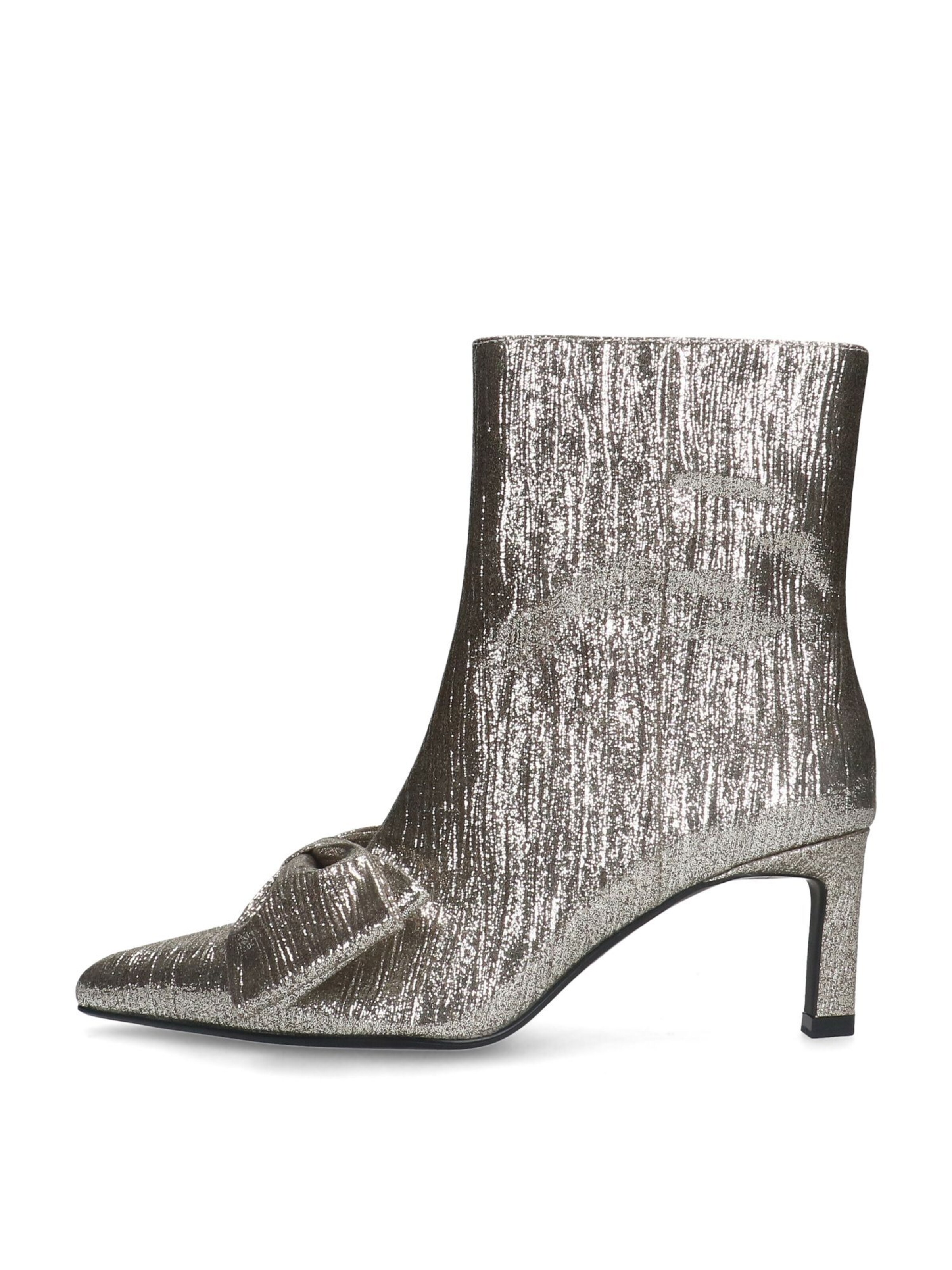 MANFIELD Stiefelette in Silber