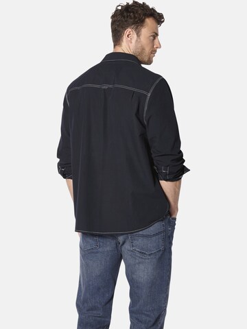 BABISTA Regular fit Button Up Shirt 'Rinadoro' in Blue