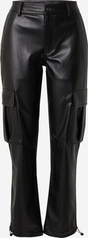 ABOUT YOU x Chiara Biasi Regular Cargo trousers 'Luna' in Black: front