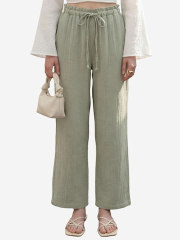 My fashion - Regular Calças em verde: frente