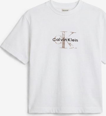 Calvin Klein Jeans Majica | bela barva: sprednja stran