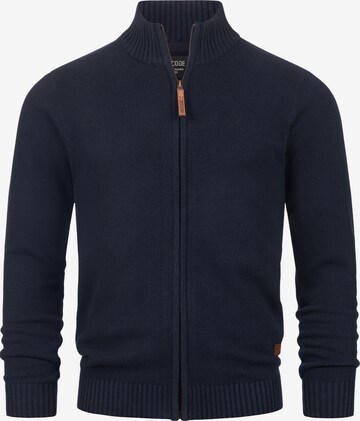 INDICODE JEANS Knit Cardigan 'Lut' in Blue: front