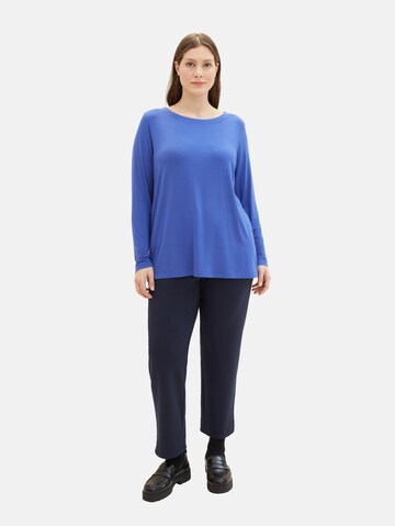 Tom Tailor Women + Regular Broek in Blauw