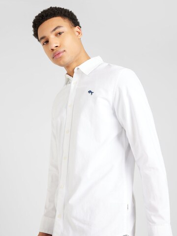 Coupe regular Chemise 'LS SHIRT' WRANGLER en blanc