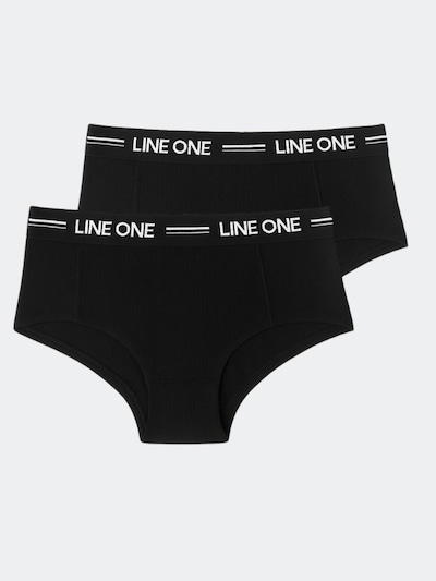 Line One Urheilualushousut 'Line One Damen Minishorts aus Bio-Baumwolle' koossa XS värissä musta, Tuotenäkymä