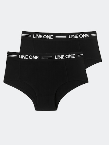 Line One Sportsunderbukser 'Line One Damen Minishorts aus Bio-Baumwolle' i sort: forside