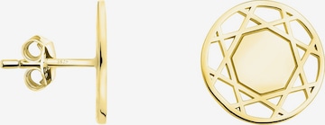 Sofia Milani Earrings 'Circle Grid' in Gold: front