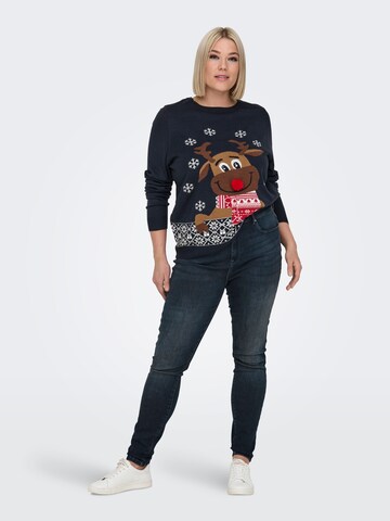 ONLY Carmakoma Sweater 'CARXmas' in Blue