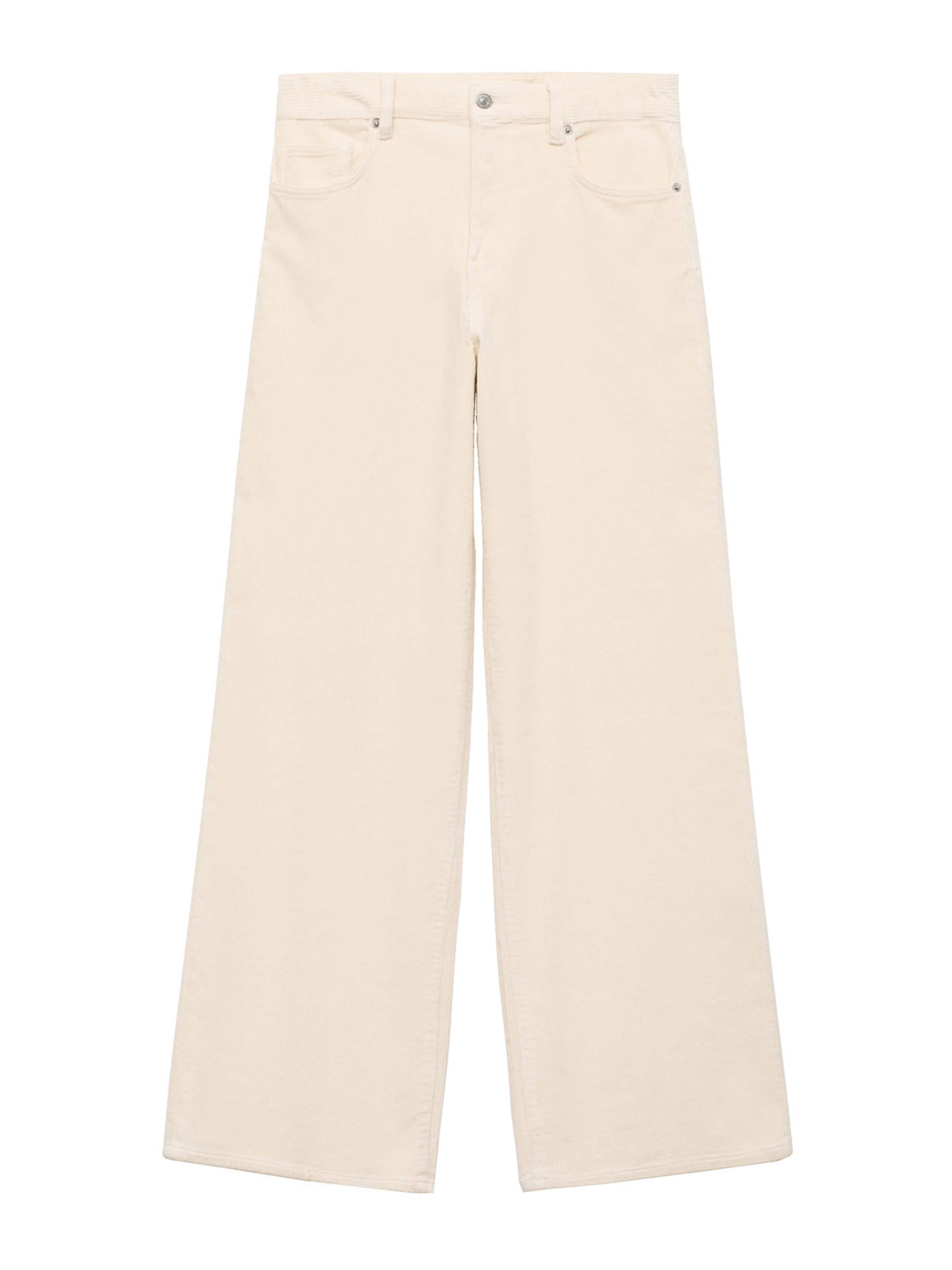 MANGO Wide Leg Housut 'Dianap' värissä beige: etupuoli