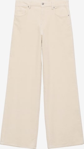 MANGOWide Leg/ Široke nogavice Hlače 'Dianap' - bež boja: prednji dio