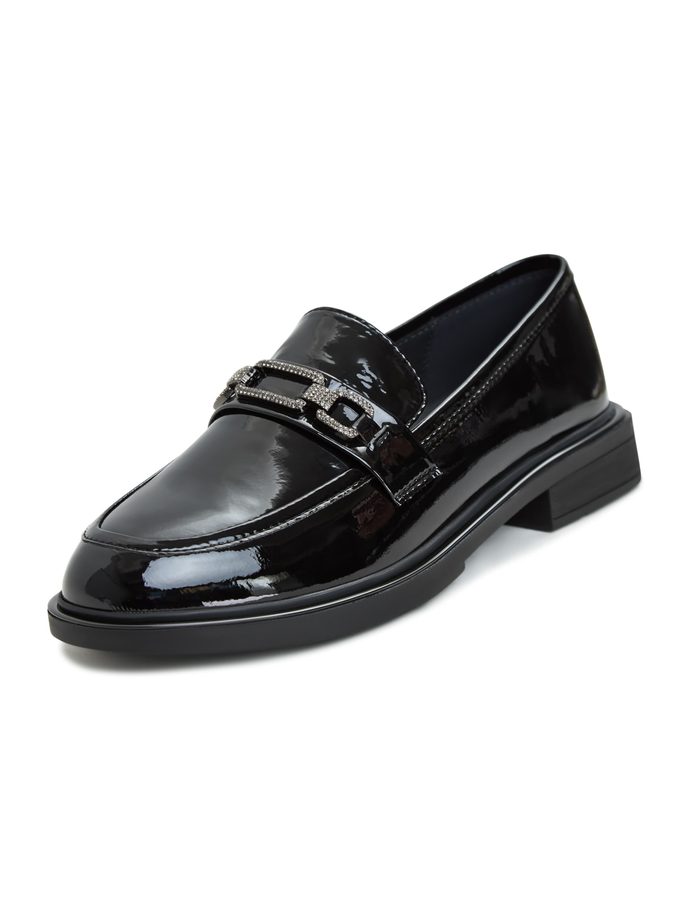 CESARE GASPARI Slipper in Schwarz: Vorderseite