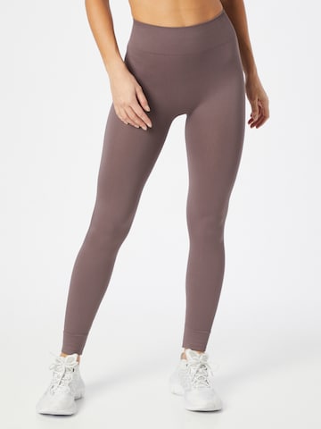 ONLY PLAY Skinny Workout Pants 'Jaia' in Brown: front
